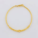 Pulso Bebé Cubicular Ensamblado Cilindrico 2.2 g / 5 in / 3 mm Oro Amarillo 18K