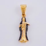 Dije Santa Muerte 2.6 g / 1 1/4 in Oro Amarillo 18K