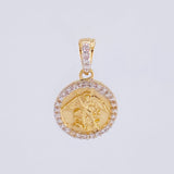 Dije Medalla San Miguel 1.65 g / 3/4 in Oro Amarillo 18K