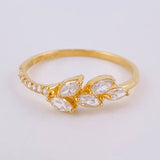 Anillo Rama De Laurel 1.6 g / T7 1/4 Oro Amarillo 18K