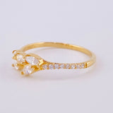 Anillo Rama De Laurel 1.6 g / T7 1/4 Oro Amarillo 18K