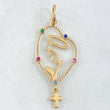 Pendant Virgin Mary 1.45gr / 4cm / 18K Gold *
