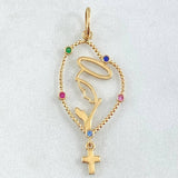 Pendant Virgin Mary 1.45gr / 4cm / 18K Gold *