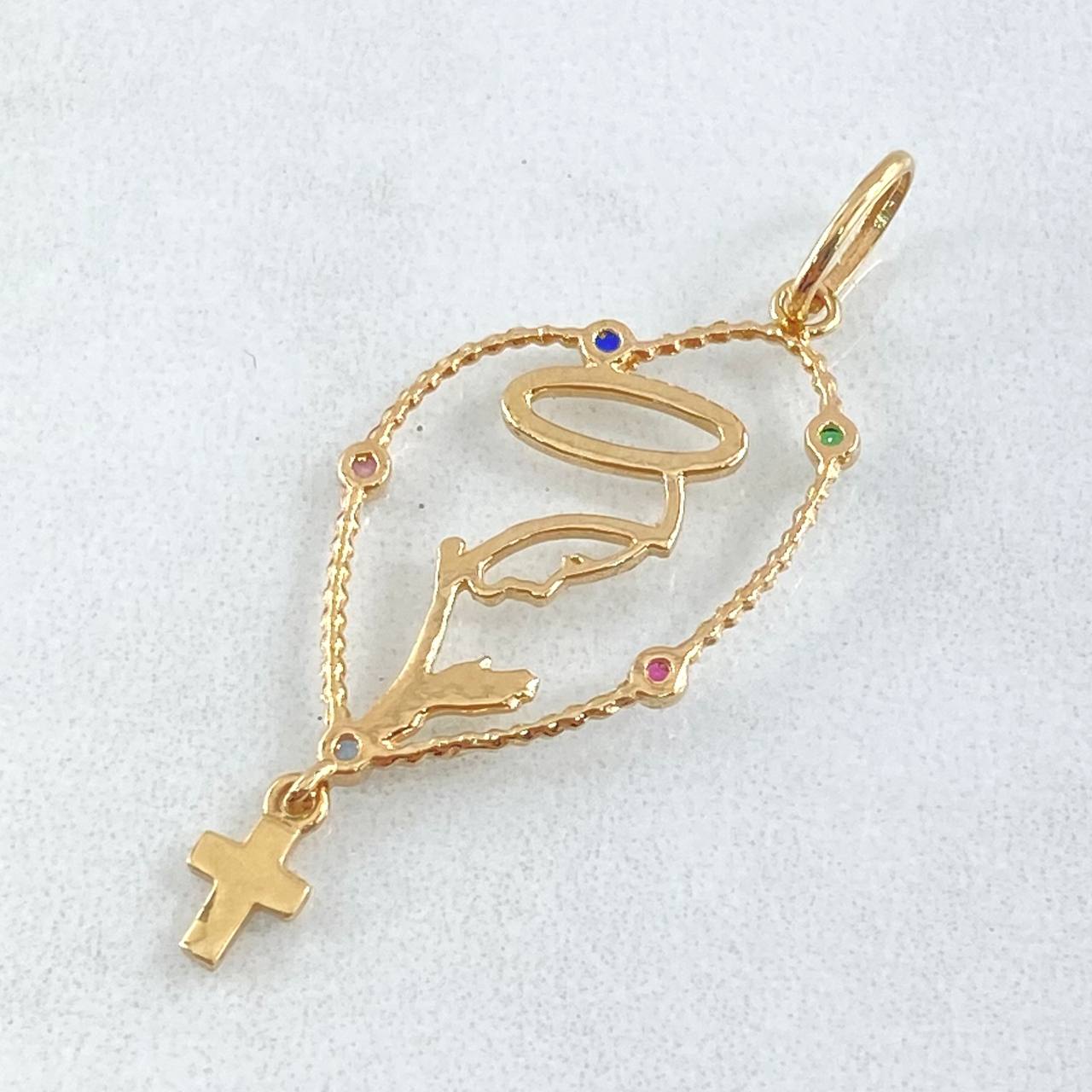 Dije Virgen Maria 1.45gr / 4cm / Oro 18K