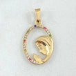 Dije Virgen Maria 1.4gr / 2.7cm / Oro 18K
