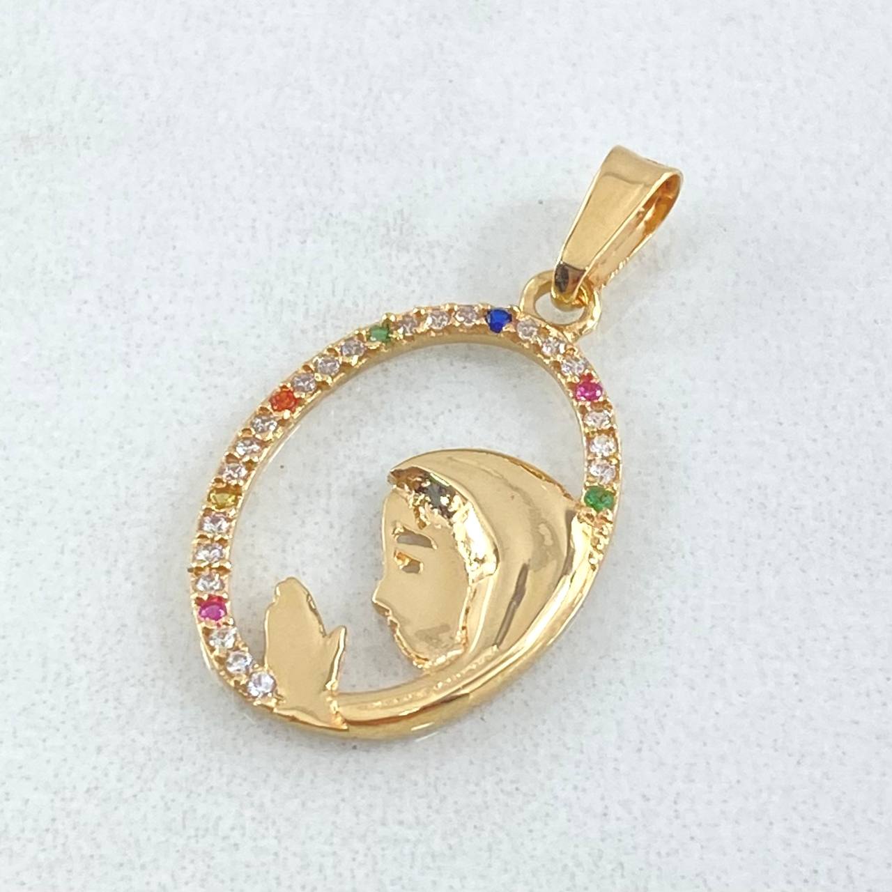 Dije Virgen Maria 1.4gr / 2.7cm / Oro 18K