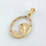 Dije Virgen Maria 1.4gr / 2.7cm / Oro 18K