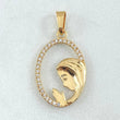 Dije Virgen Maria 1.2gr / 2.3cm / Oro 18K *