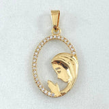 Dije Virgen Maria 1.2gr / 2.3cm / Oro 18K *