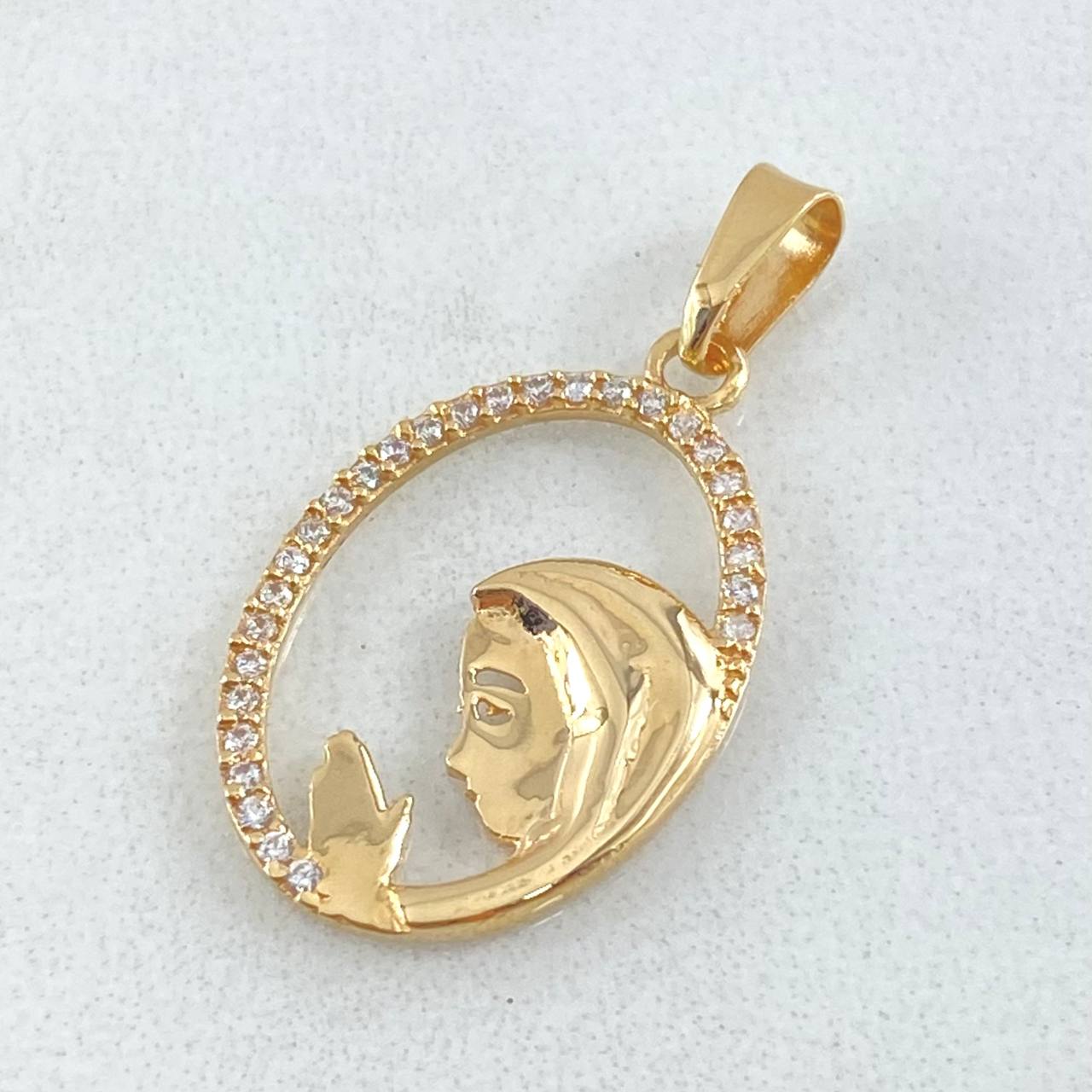 Pendant Virgin Mary 1.3gr / 2.7cm / 18K Gold
