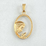 Dije Virgen Maria 1.2gr / 2.3cm / Oro 18K *