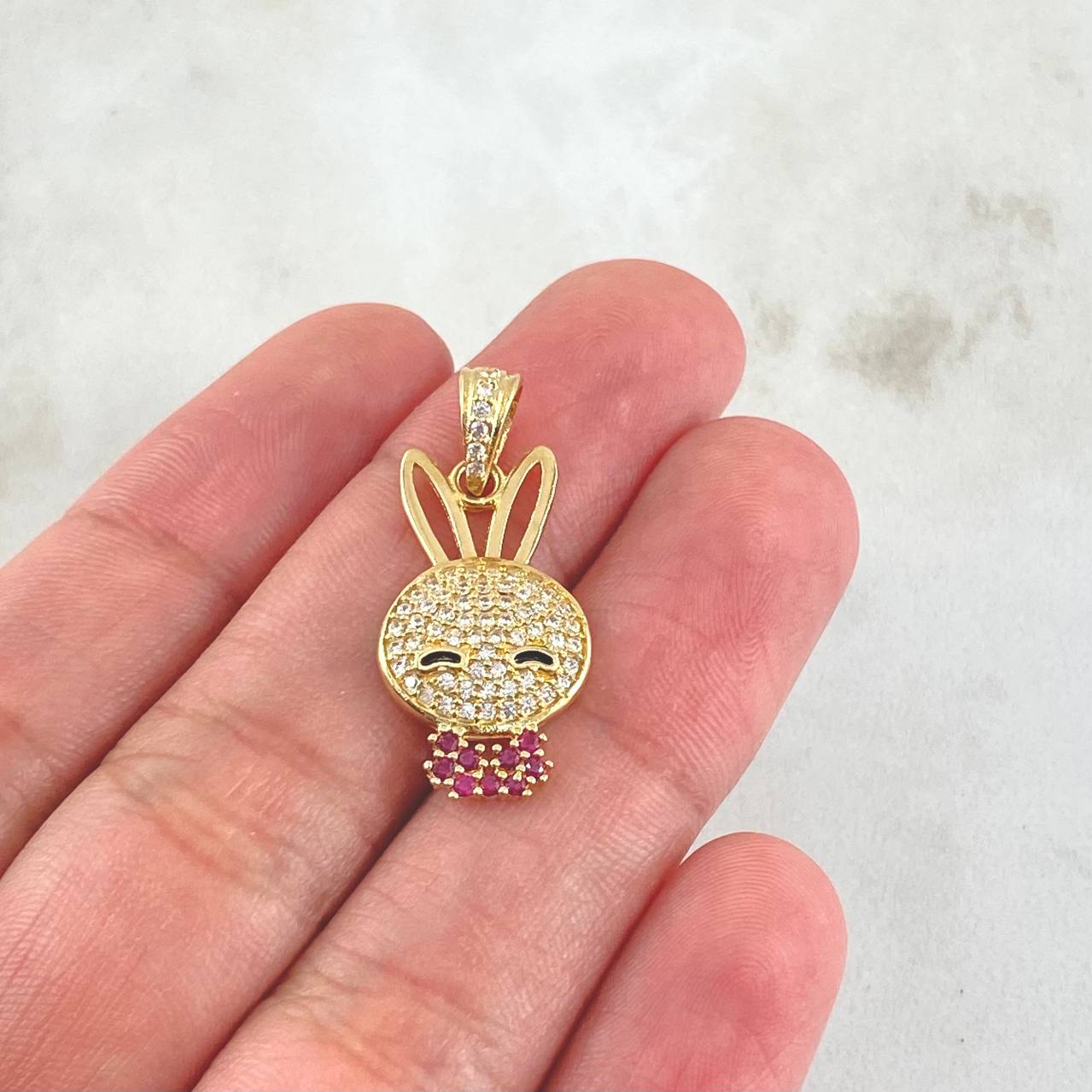 Pendant Rabbit Face 2.35gr / 2.7cm (1.1in) / 18K Gold
