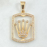 Pendant Crown Plate 4.3gr / 4cm / 18K Gold
