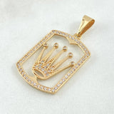 Pendant Crown Plate 4.3gr / 4cm / 18K Gold