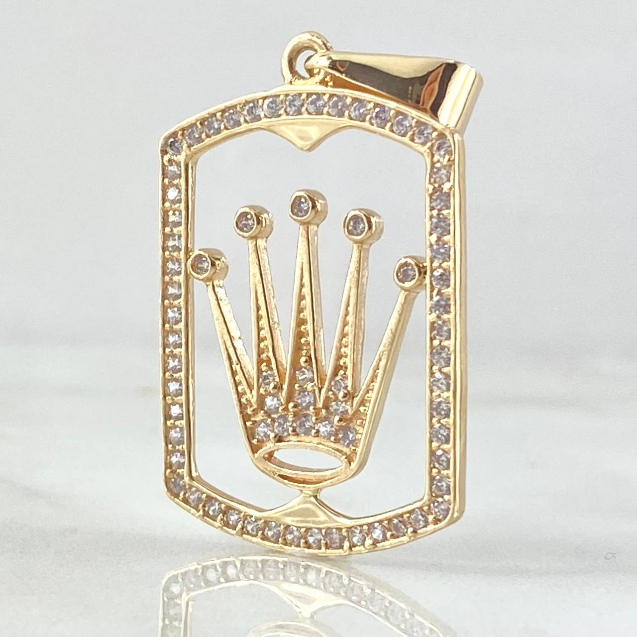 Pendant Crown Plate 4.3gr / 4cm / 18K Gold
