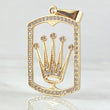 Pendant Crown Plate 4.3gr / 4cm / 18K Gold