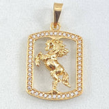 Pendant Horse Plate 2.15gr / 2.7cm (1.1in) / 18K Gold