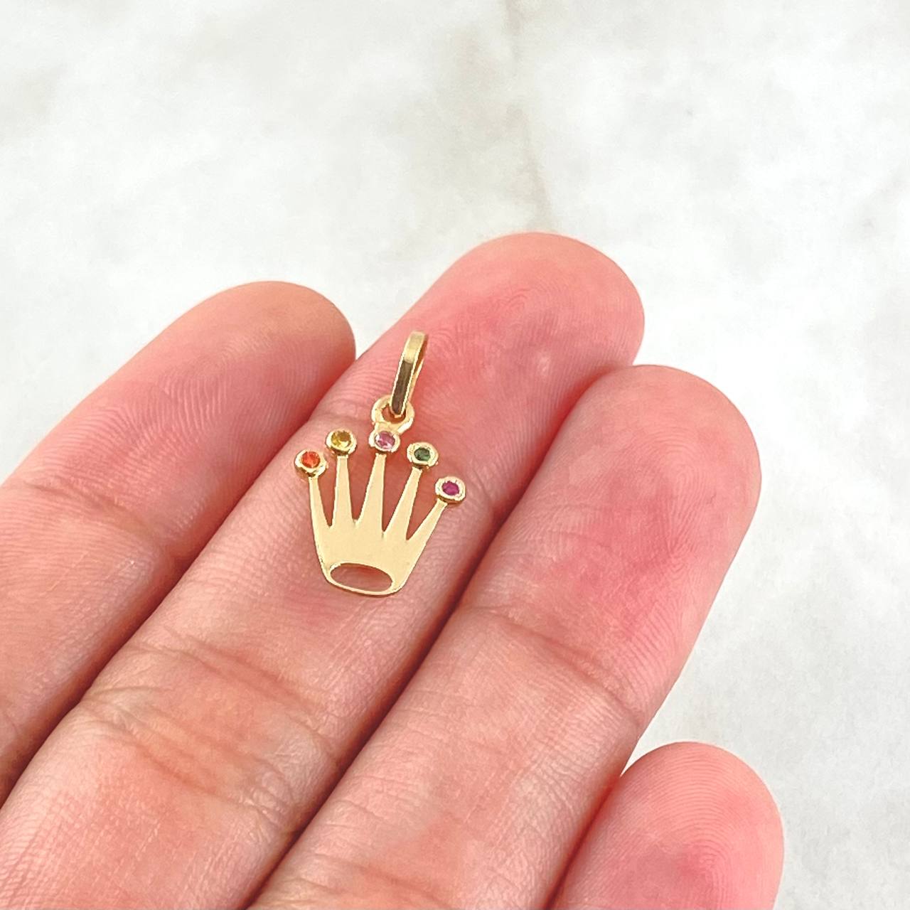 Pendant Crown 0.75gr / 2cm (0.8in) / 18K Gold