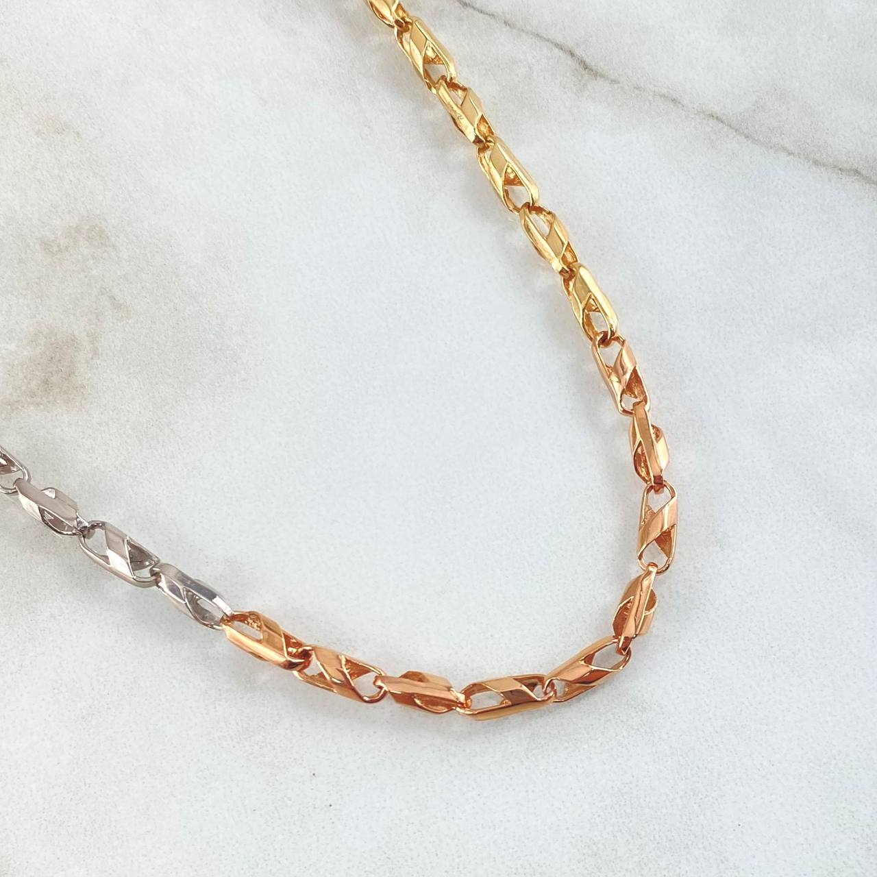 Rustic Spiral Chain 24.45gr / 25.6in / 18K Gold
