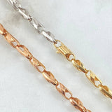 Rustic Spiral Chain 24.45gr / 25.6in / 18K Gold