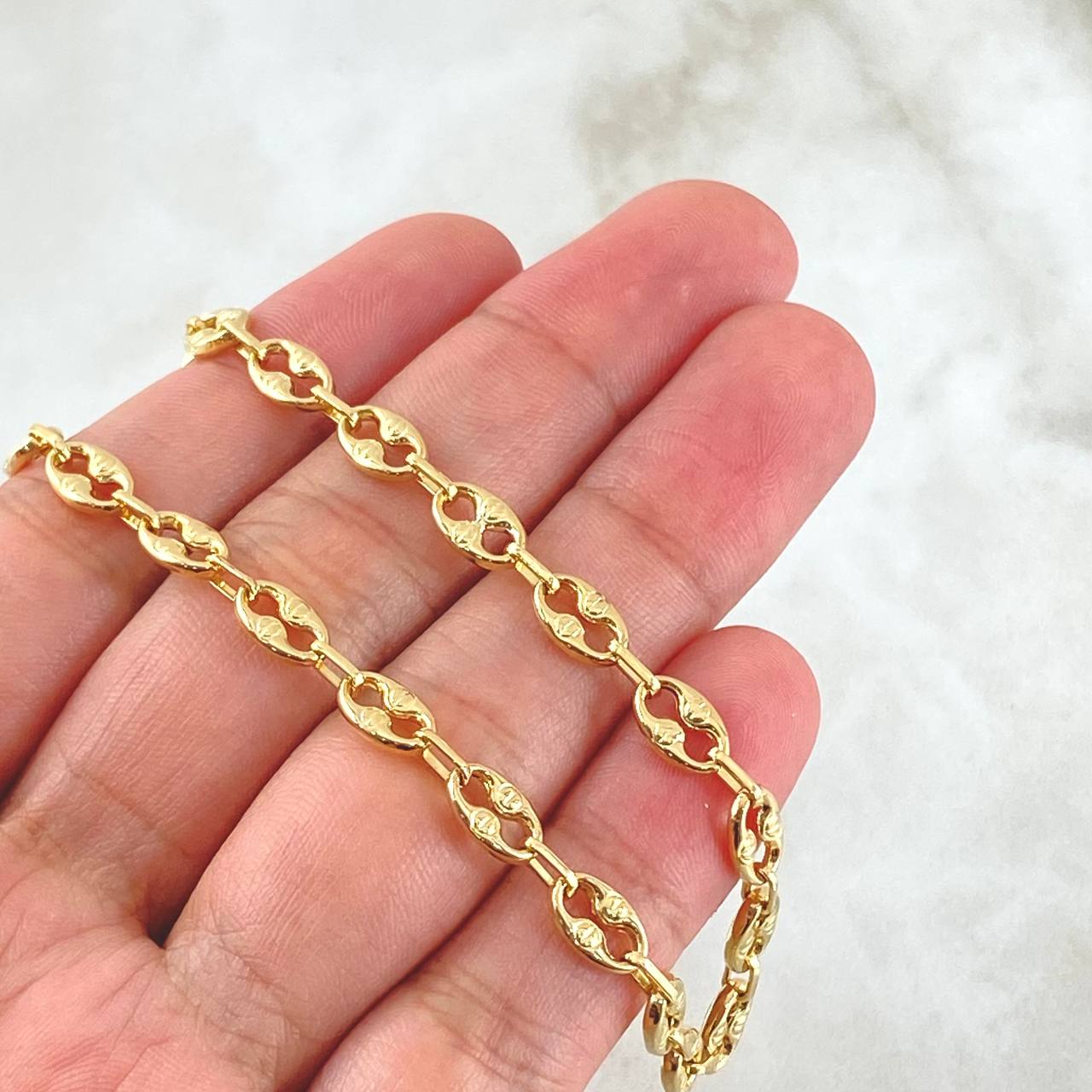 GC Chain Screw 12.85gr / 23.6in / 18K Gold