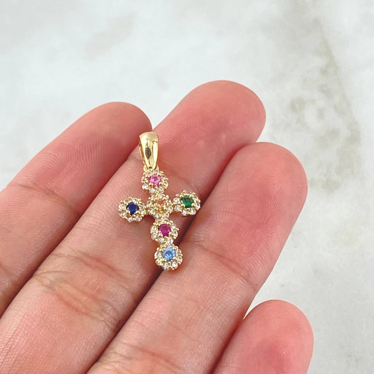 Pendant Dense Cross 1.7gr / 2.4cm / 18K Gold ©