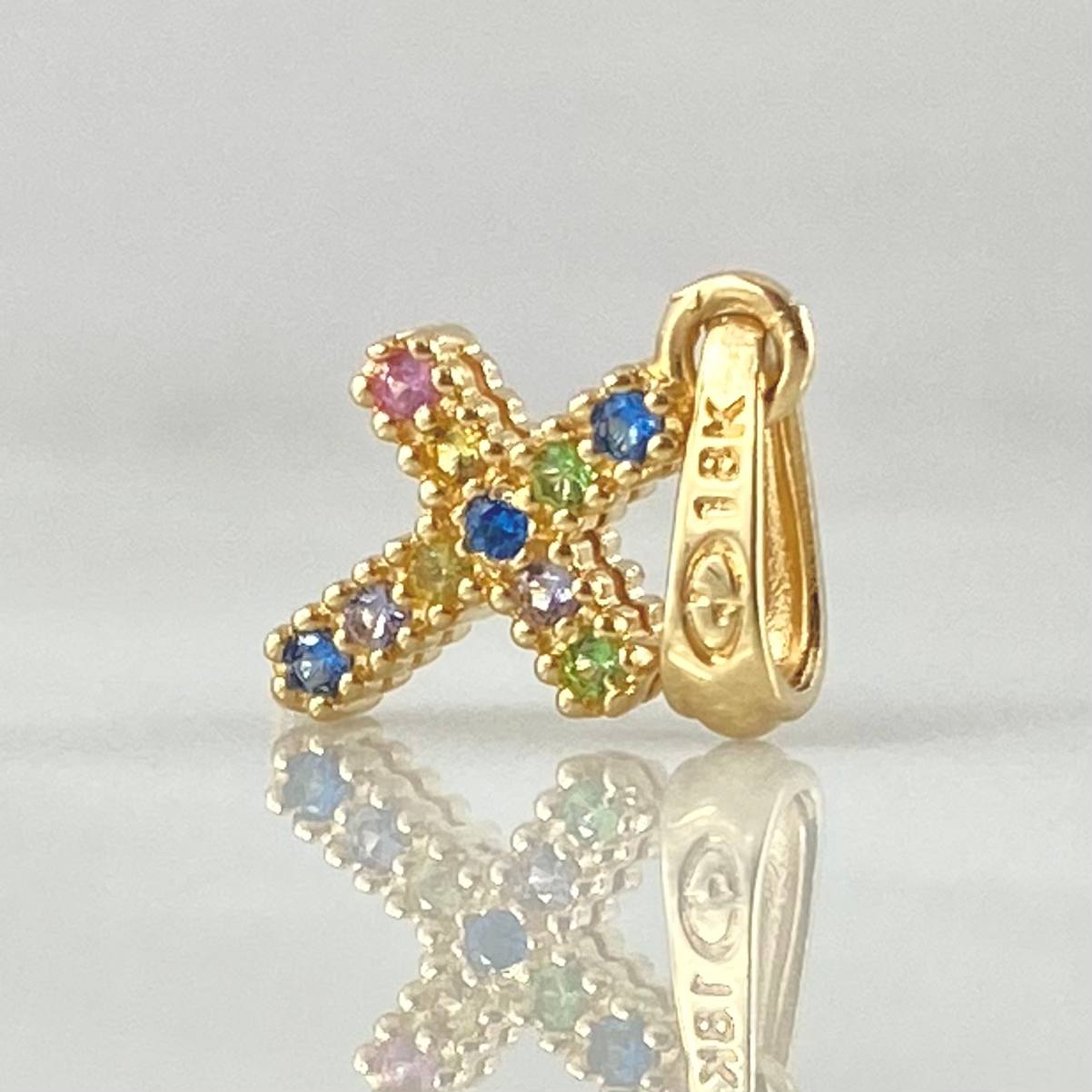 Pendant Dense Cross 1gr / 1.9cm / 18K Gold ©