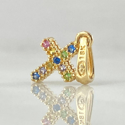 Pendant Dense Cross 1gr / 1.9cm / 18K Gold ©