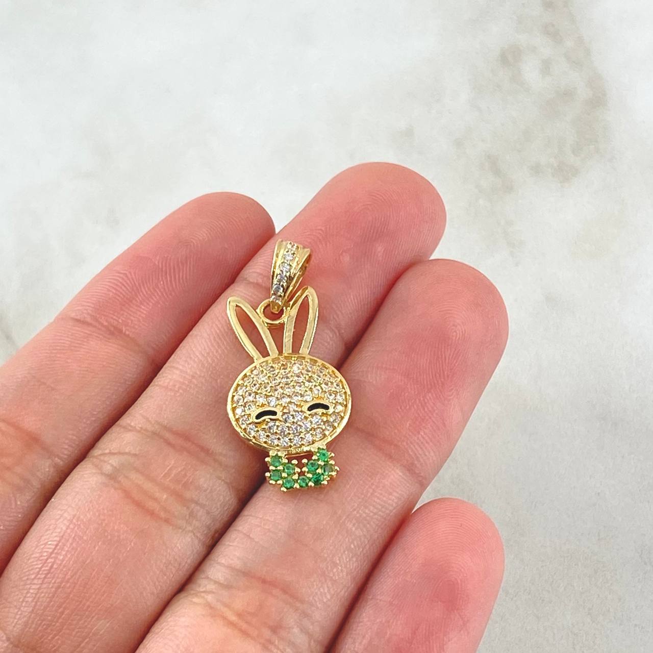 Pendant Rabbit Face 2.35gr / 2.7cm (1.1in) / 18K Gold ©