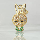 Pendant Rabbit Face 2.35gr / 2.7cm (1.1in) / 18K Gold ©