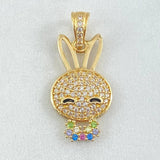 Pendant Rabbit Face 2.35gr / 2.7cm (1.1in) / 18K Gold ©