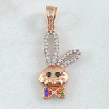 Pendant Rabbit Face 2.5gr / 3cm / 18K Gold ©