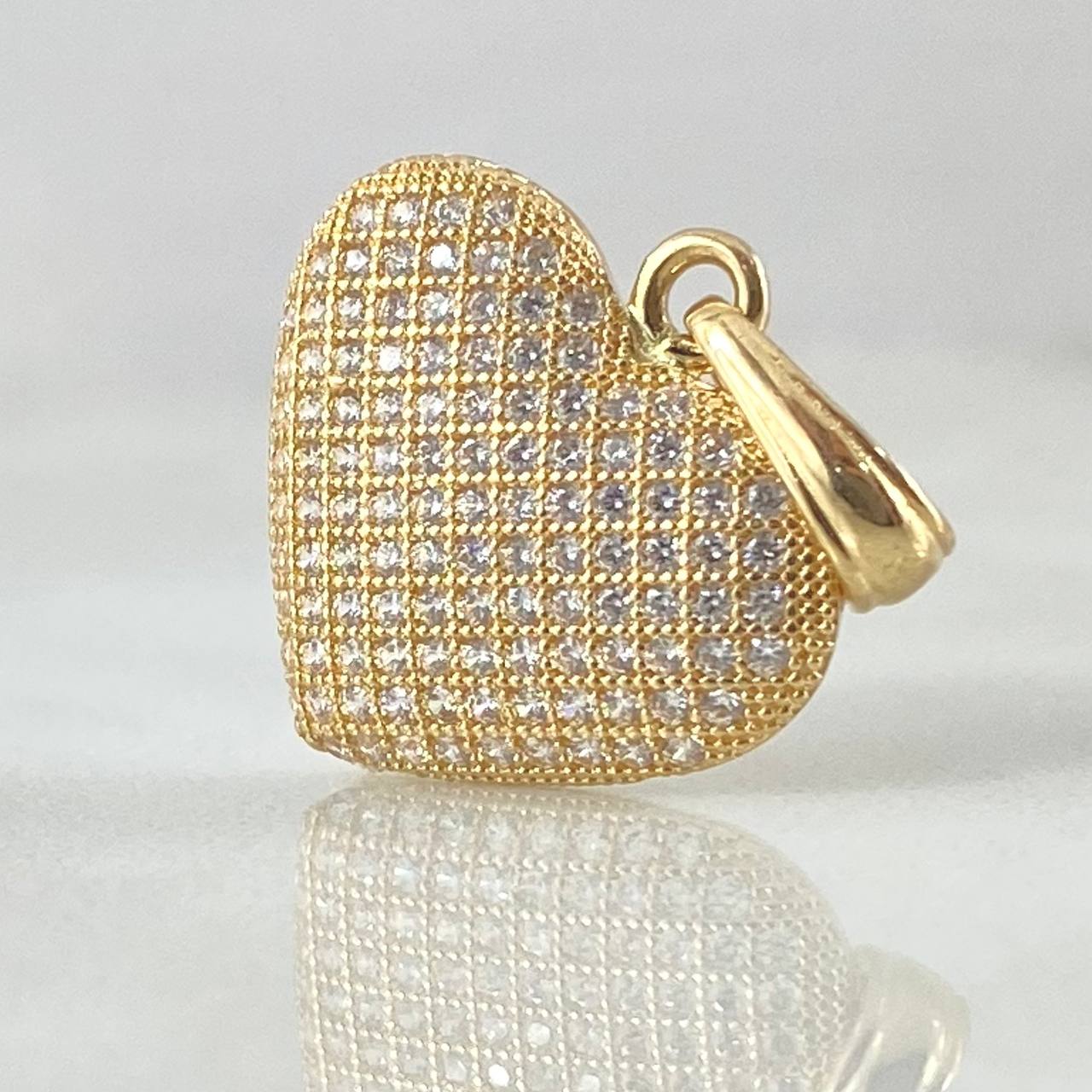 Dije Corazon Tupida 2.25gr / 2.2cm / Oro 18K ©