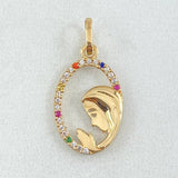 Pendant Virgin Mary 1.05gr / 2.3cm (0.9in) / 18K Gold ©