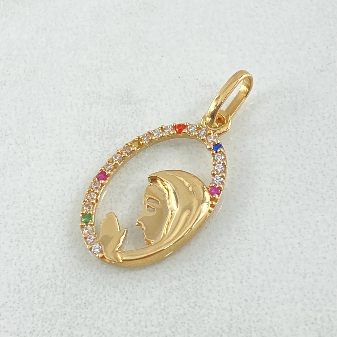 Pendant Virgin Mary 1.05gr / 2.3cm (0.9in) / 18K Gold ©