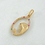Pendant Virgin Mary 1.05gr / 2.3cm (0.9in) / 18K Gold ©