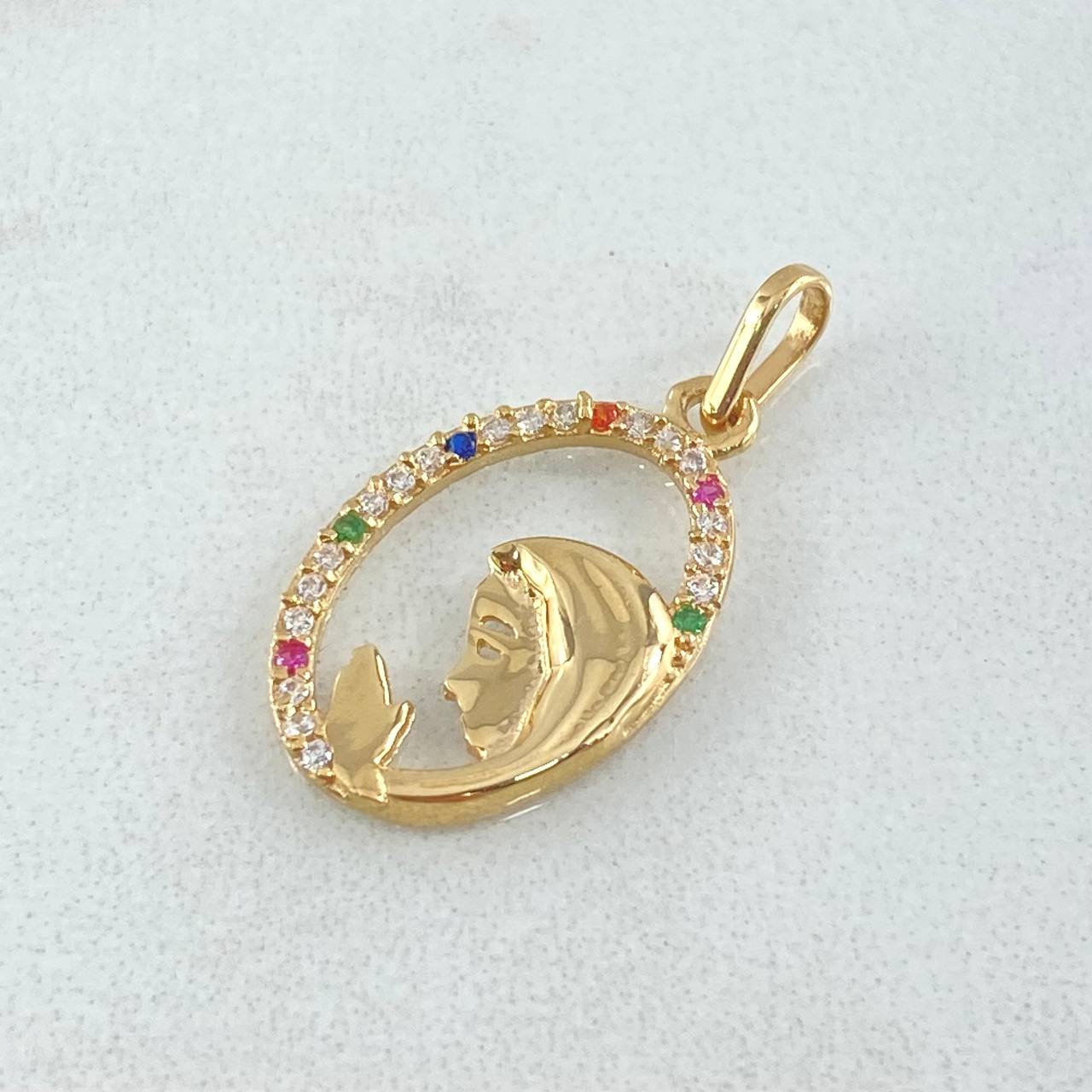 Dije Virgen Maria 1.1gr / 2.3cm / Oro 18K ©