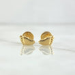 Feet Stud Earrings 0.5gr / 7.5mm Yellow Gold 18K ©