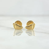 Feet Stud Earrings 0.5gr / 7.5mm Yellow Gold 18K ©
