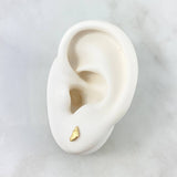 Feet Stud Earrings 0.5gr / 7.5mm Yellow Gold 18K ©
