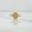 Charm Letter O 0.35gr / 1.5cm / Rustic Textured Circle 18K Yellow Gold