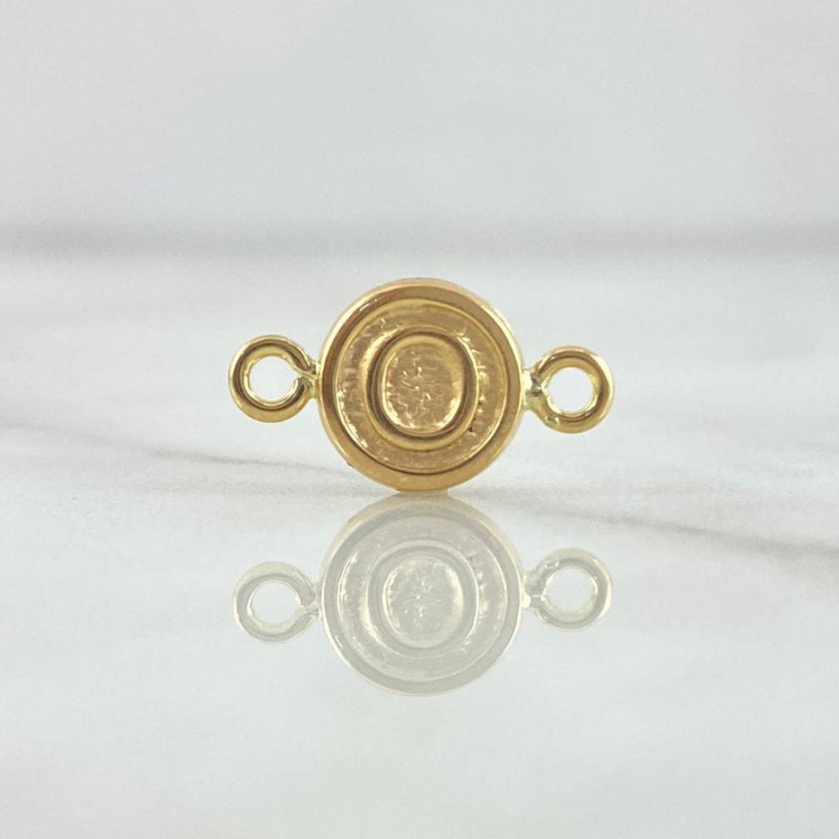 Herraje Letra O 0.35gr / 1/2 in / Oro Amarillo 18K !