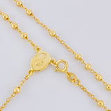 Miraculous Virgin Rosary 7.5g / 20 in / 3mm Silver Vermeil 925