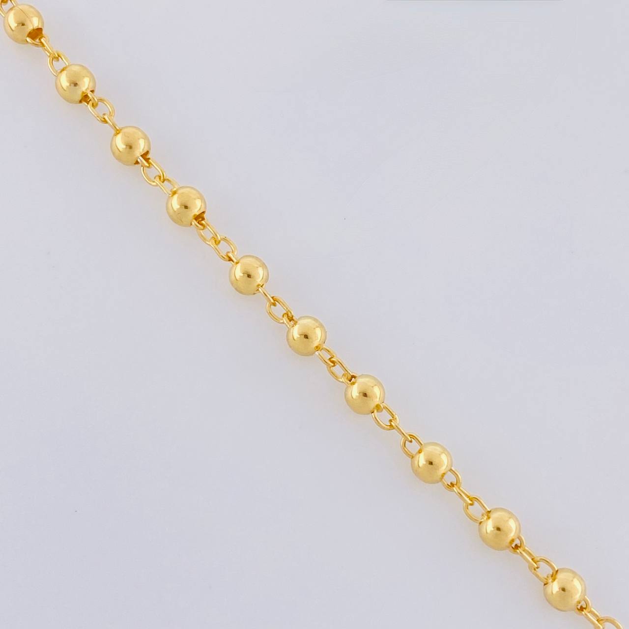 Miraculous Virgin Rosary 7.6g / 20 in / 3mm Silver Vermeil 925