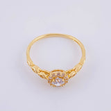 Anillo Halo Ojal 1.9g / T5 1/4 Oro Amarillo 18K