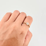 Anillo Halo Ojal 1.85g / T7 1/4 Oro Amarillo 18K
