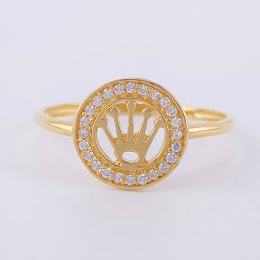 Anillo Corona 1.65g / T7 3/4 Oro Amarillo 18K
