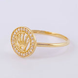 Anillo Corona 1.55g / T10 Oro Amarillo 18K
