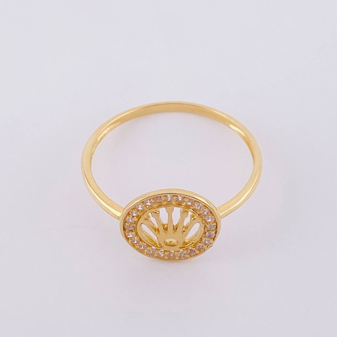 Anillo Corona 1.75g / T9 1/4 Oro Amarillo 18K