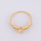 Anillo Solitario Escalonado 1.65g / T5 3/4 Oro Amarillo 18K